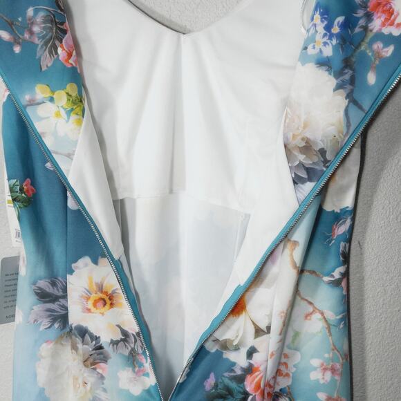 NEW Maggy London Women’s Dress Romantic Wedding Guest Floral Sheath Size 14 - Picture 6 of 9